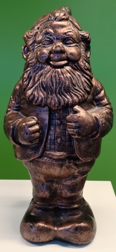 GNOMIS, a former mascot, is a bronze-colored garden gnome statue that was taken and displayed at NREN conferences.