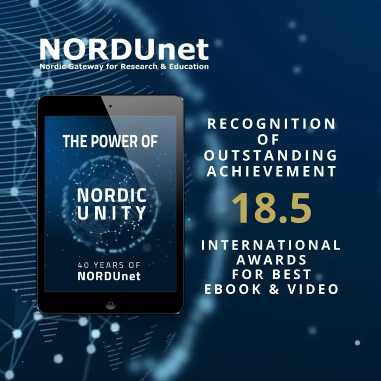NORDUnet eBook 18.5 Awards graphic