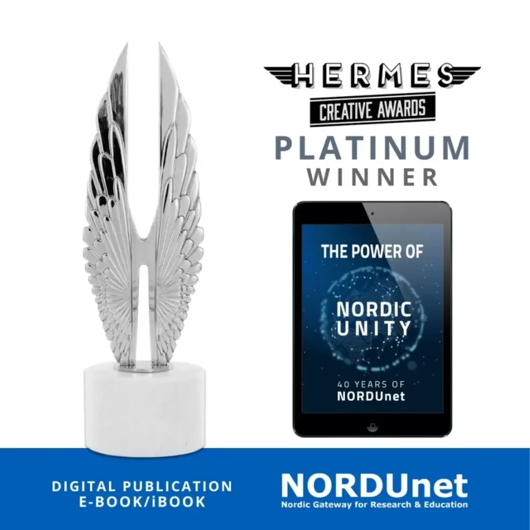 NORDUnet eBook Hermes Awards graphic