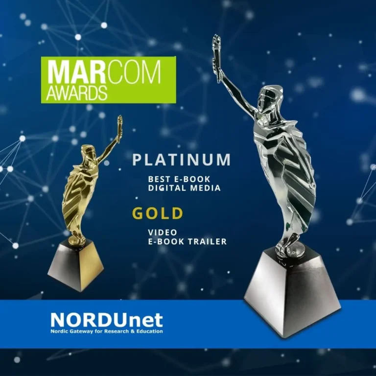 NORDUnet eBook Marcom Awards graphic