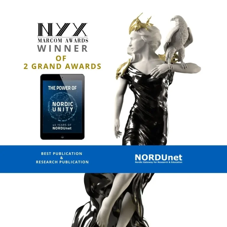 NORDUnet eBook NY Marcom Awards graphic
