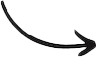 A curved arrow pointing up to the right