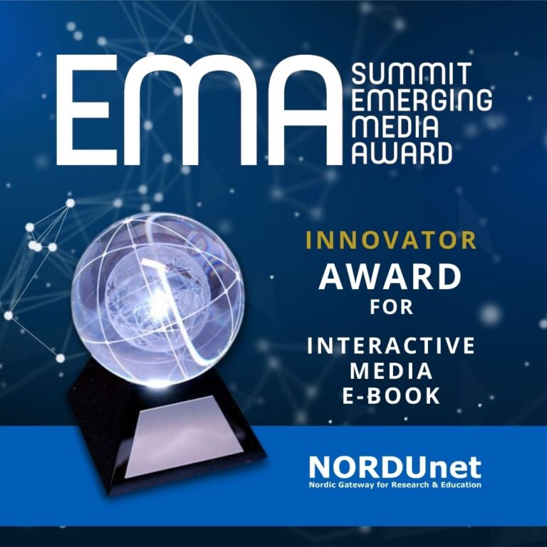 Nordunet Award Graphic for Summit Emerging Media Awards